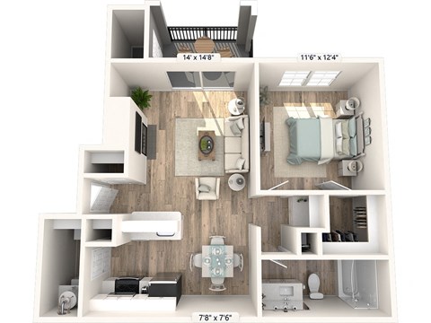 Centerview at Crossroads Athens Floor Plan at Centerview at Crossroads, Raleigh, 27609